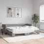 Sofá cama nido con colchón tela gris claro 80x200 cm de vidaXL, Camas y somieres - Ref: Foro24-3196591, Precio: 415,74 €, Des...