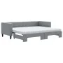 Trundle sofa bed with light gray fabric mattress 80x200 cm by vidaXL, Beds and slatted bases - Ref: Foro24-3196591, Price: 41...