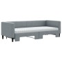 Trundle sofa bed with light gray fabric mattress 80x200 cm by vidaXL, Beds and slatted bases - Ref: Foro24-3196591, Price: 43...