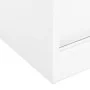 Büroschrank mit Schiebetür aus weißem Stahl, 90 x 40 x 90 cm von vidaXL, Schließfächer und Lagerschränke - Ref: Foro24-335950...