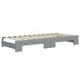 Trundle sofa bed with light gray fabric mattress 80x200 cm by vidaXL, Beds and slatted bases - Ref: Foro24-3196591, Price: 43...