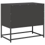 Mueble para TV de acero negro 68x39x60,5 cm