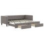 Ausziehbares Schlafsofa mit Schubladen, taupegrauer Stoff, 80 x 200 cm von vidaXL, Betten und Lattenroste - Ref: Foro24-31966...