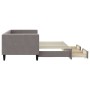 Trundle sofa bed with drawers taupe gray fabric 80x200 cm by vidaXL, Beds and slatted bases - Ref: Foro24-3196612, Price: 248...