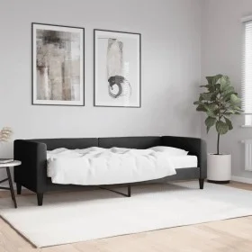 Sofa bed with black fabric mattress 80x200 cm by vidaXL, Beds and slatted bases - Ref: Foro24-3196557, Price: 306,34 €, Disco...