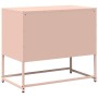 Mueble para TV de acero rosa 68x39x60,5 cm
