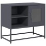 Mueble para TV de acero gris antracita 68x39x60,5 cm