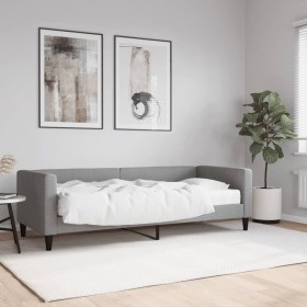 Sofá cama con colchón tela gris claro 80x200 cm de vidaXL, Camas y somieres - Ref: Foro24-3196555, Precio: 332,51 €, Descuent...