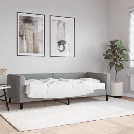 Schlafsofa mit hellgrauer Stoffmatratze 80x200 cm von vidaXL, Betten und Lattenroste - Ref: Foro24-3196555, Preis: 314,18 €, ...
