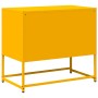 Mueble para TV de acero amarillo mostaza 68x39x60,5 cm