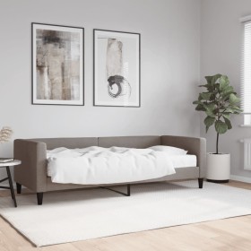 Sofa bed with taupe gray fabric mattress 80x200 cm by vidaXL, Beds and slatted bases - Ref: Foro24-3196558, Price: 282,05 €, ...