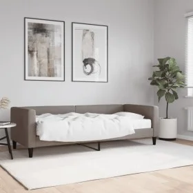 Sofa bed with taupe gray fabric mattress 80x200 cm by vidaXL, Beds and slatted bases - Ref: Foro24-3196558, Price: 306,84 €, ...