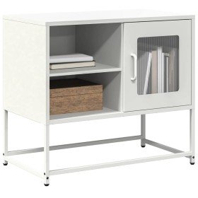 Mueble para TV de acero blanco 68x39x60,5 cm en Muebles TV | Comprar online en Foro24