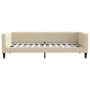 Schlafsofa mit cremefarbener Stoffmatratze 100x200 cm von vidaXL, Betten und Lattenroste - Ref: Foro24-3196569, Preis: 341,83...