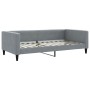 Sofa bed with light gray fabric mattress 100x200 cm by vidaXL, Beds and slatted bases - Ref: Foro24-3196565, Price: 295,62 €,...