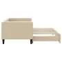 Trundle sofa bed cream fabric 80x200 cm by vidaXL, Beds and slatted bases - Ref: Foro24-3196577, Price: 242,04 €, Discount: %