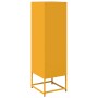 Aparador de acero laminado en frío amarillo 36x39x123 cm