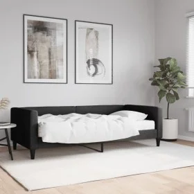 Sofa bed with black fabric mattress 90x190 cm by vidaXL, Beds and slatted bases - Ref: Foro24-3196572, Price: 331,08 €, Disco...