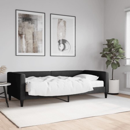 Schlafsofa mit schwarzer Stoffmatratze 90x190 cm von vidaXL, Betten und Lattenroste - Ref: Foro24-3196572, Preis: 336,95 €, R...