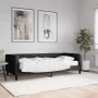 Sofá cama con colchón tela negro 90x190 cm de vidaXL, Camas y somieres - Ref: Foro24-3196572, Precio: 331,02 €, Descuento: %