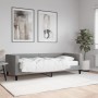 Sofá cama con colchón tela gris claro 90x200 cm de vidaXL, Camas y somieres - Ref: Foro24-3196560, Precio: 297,41 €, Descuent...