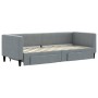 Trundle sofa bed with drawers light gray fabric 80x200 cm by vidaXL, Beds and slatted bases - Ref: Foro24-3196609, Price: 282...