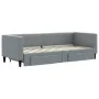 Trundle sofa bed with drawers light gray fabric 80x200 cm by vidaXL, Beds and slatted bases - Ref: Foro24-3196609, Price: 282...