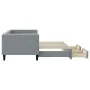 Trundle sofa bed with drawers light gray fabric 80x200 cm by vidaXL, Beds and slatted bases - Ref: Foro24-3196609, Price: 282...
