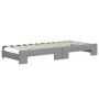 Trundle sofa bed with drawers light gray fabric 80x200 cm by vidaXL, Beds and slatted bases - Ref: Foro24-3196609, Price: 282...