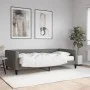 Sofa bed with dark gray fabric mattress 100x200 cm by vidaXL, Beds and slatted bases - Ref: Foro24-3196566, Price: 369,34 €, ...
