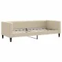 Sofa bed with cream fabric mattress 80x200 cm by vidaXL, Beds and slatted bases - Ref: Foro24-3196559, Price: 307,41 €, Disco...