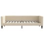 Sofa bed with cream fabric mattress 80x200 cm by vidaXL, Beds and slatted bases - Ref: Foro24-3196559, Price: 313,64 €, Disco...