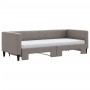 Trundle sofa bed with taupe gray fabric mattress 80x200 cm by vidaXL, Beds and slatted bases - Ref: Foro24-3196594, Price: 39...
