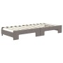 Trundle sofa bed with drawers taupe gray fabric 80x200 cm by vidaXL, Beds and slatted bases - Ref: Foro24-3196630, Price: 407...