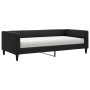 Sofa bed with black fabric mattress 100x200 cm by vidaXL, Beds and slatted bases - Ref: Foro24-3196567, Price: 336,96 €, Disc...