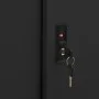 Office cabinet with sliding door black steel 90x40x90cm by vidaXL, Lockers and storage cabinets - Ref: Foro24-335952, Price: ...