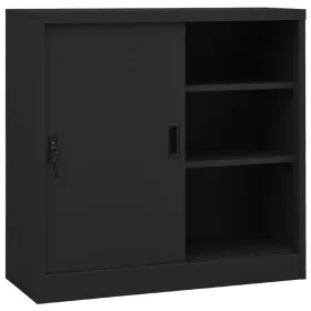 Büroschrank Schiebetür Stahl Anthrazit 90x40x90cm von vidaXL, Schließfächer und Lagerschränke - Ref: Foro24-335953, Preis: 21...