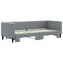 Trundle sofa bed light gray fabric 80x200 cm by vidaXL, Beds and slatted bases - Ref: Foro24-3196573, Price: 242,04 €, Discou...