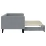 Trundle sofa bed light gray fabric 80x200 cm by vidaXL, Beds and slatted bases - Ref: Foro24-3196573, Price: 242,04 €, Discou...