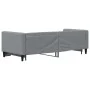 Trundle sofa bed light gray fabric 80x200 cm by vidaXL, Beds and slatted bases - Ref: Foro24-3196573, Price: 242,04 €, Discou...
