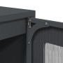 Aparador de acero laminado en frío antracita 100,5x39x107 cm