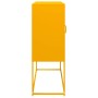 Aparador de acero laminado en frío amarillo 100,5x39x107 cm