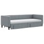 Trundle sofa bed with drawers light gray fabric 80x200 cm by vidaXL, Beds and slatted bases - Ref: Foro24-3196627, Price: 471...
