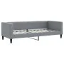 Trundle sofa bed with drawers light gray fabric 80x200 cm by vidaXL, Beds and slatted bases - Ref: Foro24-3196627, Price: 453...