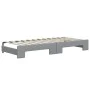 Trundle sofa bed with drawers light gray fabric 80x200 cm by vidaXL, Beds and slatted bases - Ref: Foro24-3196627, Price: 453...