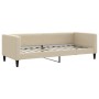 Sofá cama nido con cajones tela color crema 80x200 cm de vidaXL, Camas y somieres - Ref: Foro24-3196613, Precio: 286,37 €, De...