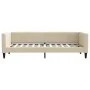 Trundle sofa bed with drawers cream fabric 80x200 cm by vidaXL, Beds and slatted bases - Ref: Foro24-3196613, Price: 282,01 €...