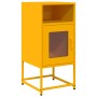 Mesita de noche acero laminado en frío amarillo 36x39x78 cm en Aparadores | Comprar online en Foro24