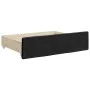 Trundle sofa bed with drawers black fabric 80x200 cm by vidaXL, Beds and slatted bases - Ref: Foro24-3196611, Price: 281,52 €...