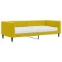 Sofa bed with yellow velvet mattress 90x200 cm by vidaXL, Beds and slatted bases - Ref: Foro24-3196672, Price: 333,00 €, Disc...